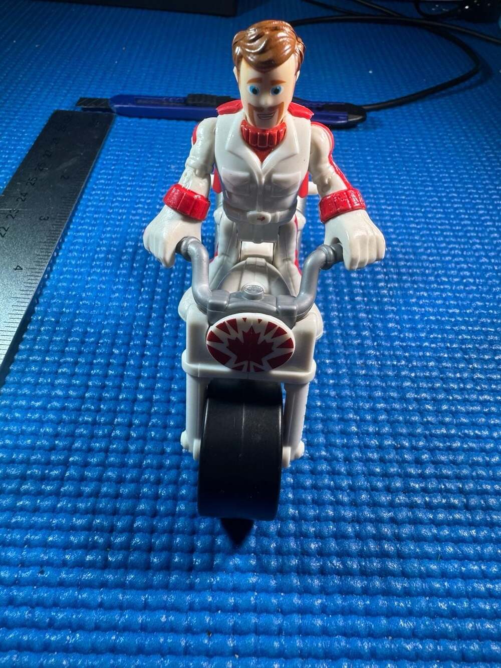 Fisher Price Imaginext Toy Story 4 Duke Caboom Action Figure & Motorcycle